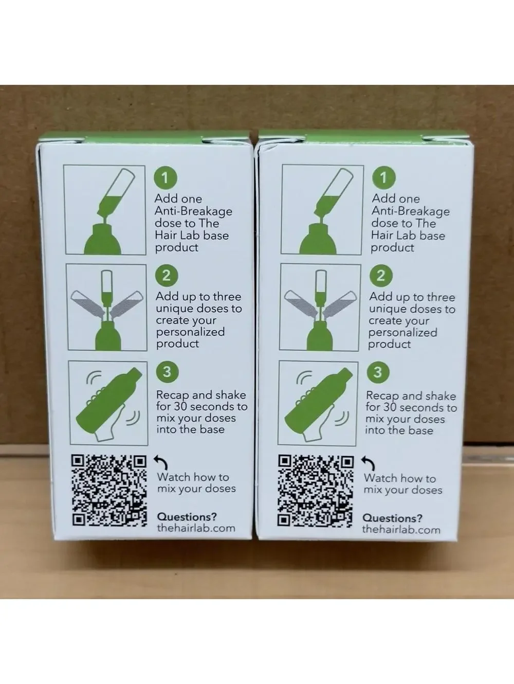 The Hair Lab By Strands - Ak - ANTI BREAKAGE DOSE SET‎ LOT of 2 Vegan Protien